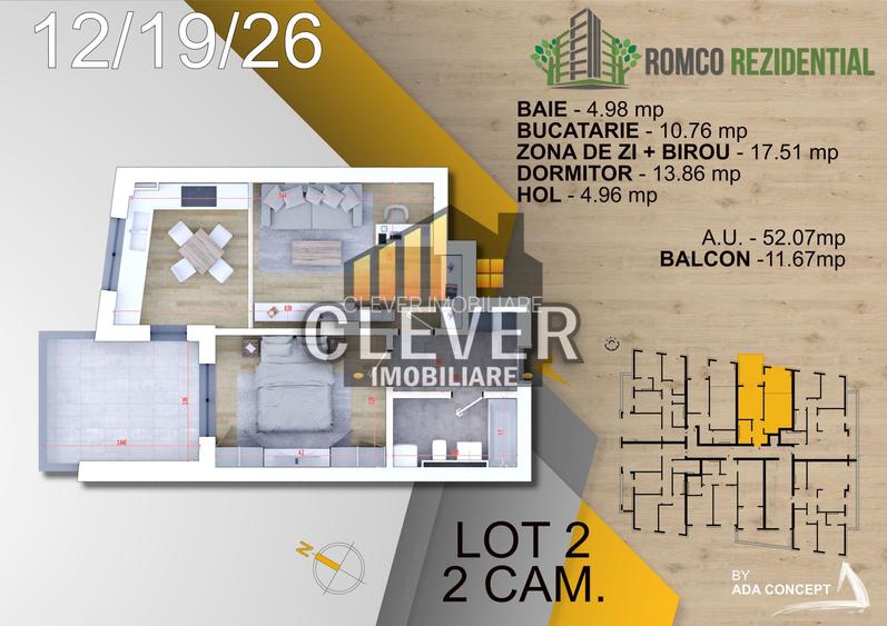 2 camere cu incalzire in pardoseala și panouri solare – Pallady - 1