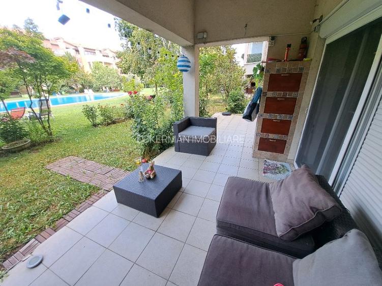Pipera-Ibiza Sol (scoala Americana), 4 camere de vanzare, p/3 cu gradina, terasa - 20