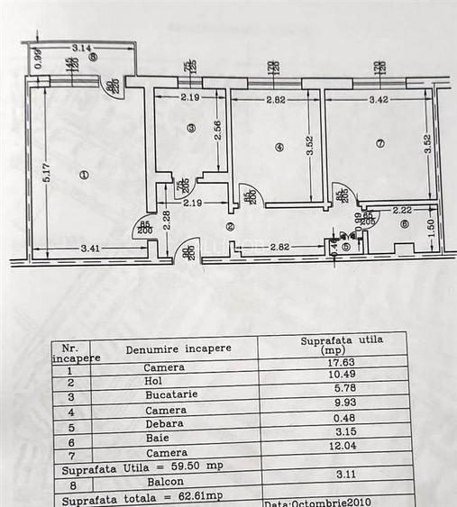 Apartament 3 camere in Ploiesti, zona Republicii, 8 Martie - 15