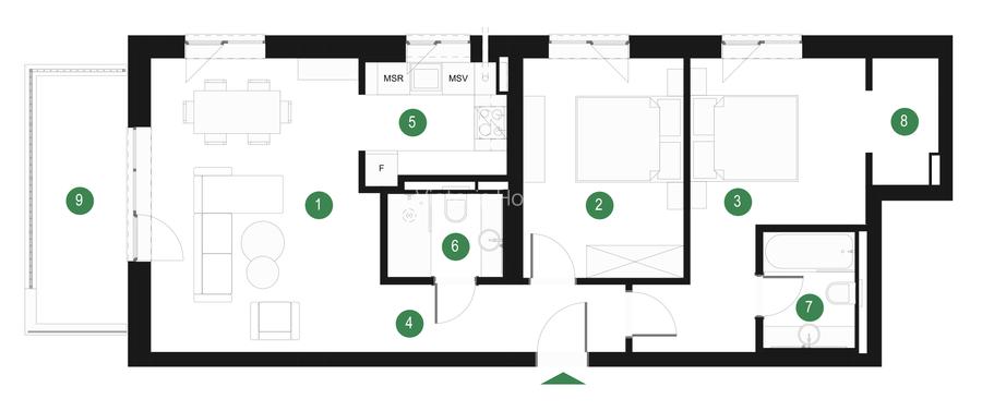Apartament de 3 camere cu mutare imediată  - Pădurea Băneasa - zona Pipera - 1