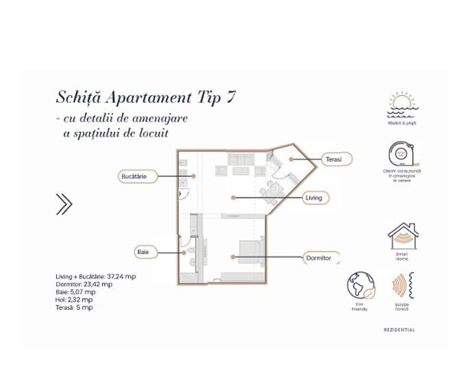 Apartament - Etaj 5 - Complex Rezidențial WHITE SEA - Navodari - 11