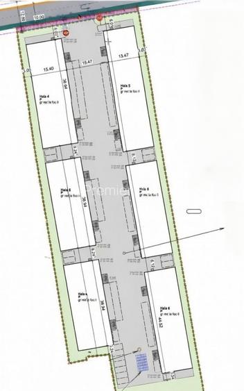 HALĂ in constructie,  580 mp ,  TEREN 1.300 mp !  GILĂU - 2