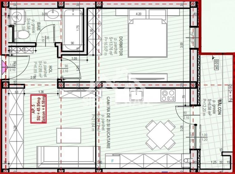 Investiția perfectă: apartament modern cu 2 camere si balcon în Șelimbăr - 11