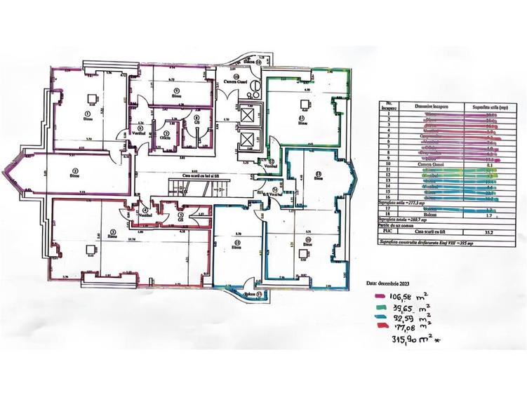 Etaje Renovate in Centrul Civic pentru Birouri de Inchiriat - 2