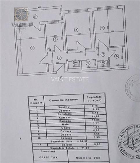 Apartament 3 camere -5 minute de mers pana la metrou Gorjului - 1
