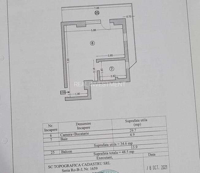 Studio mobilat si utilat Lux 100m de plaja - 19