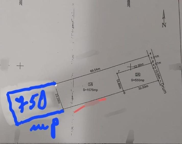 Teren extravilan, 2380 mp, zona centurii Nord(Donath)