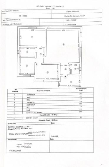 De vânzare casa nou construită 2025, 3 camere, 99 m², Com Corbu, Jud. Constanta