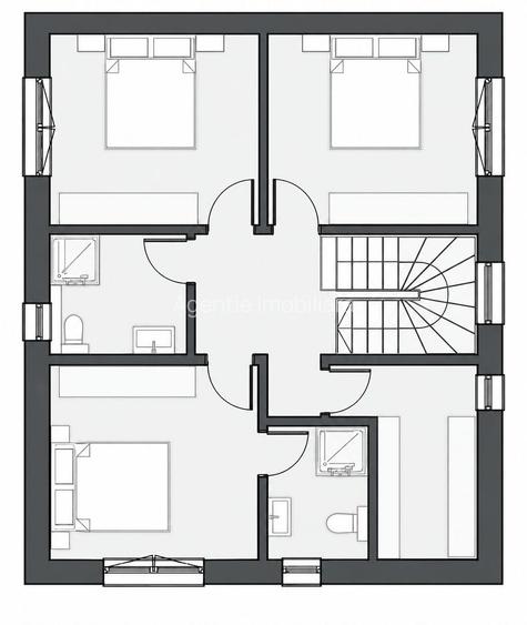Casa individuala de vanzare, 5 camere, dressing, 3 bai, 600mp curte - 6