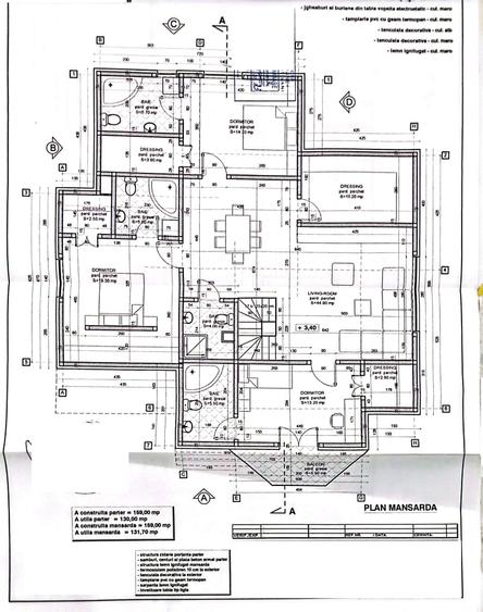 Targsoru Nou - vila P+M 6 camere, 2024 la gri - 159000 euro