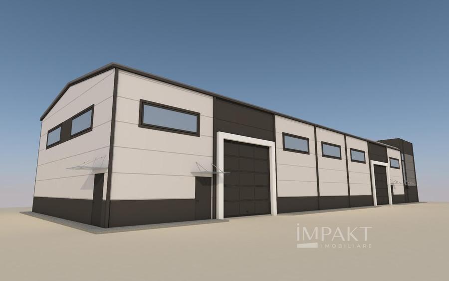Teren Industrial 5800 mp cu PUD pentru 4 Hale – Centura Apahida