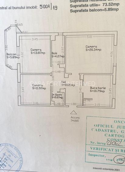 Apartament 3 camere Tomis Nord - TAV-uri - 160000 euro - 11