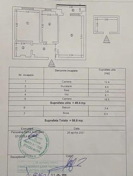 Apartament 2 camere decomandat-zona Dacia