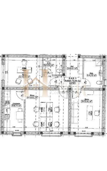 Spațiu comercial de închiriat – Giroc. Parter. 73,24 mp utili.