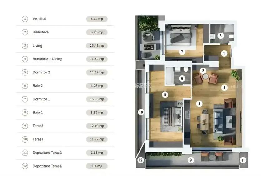Apartament 3 Camere / Iancu Nicolae / Pipera / Mutare Imediata - 4