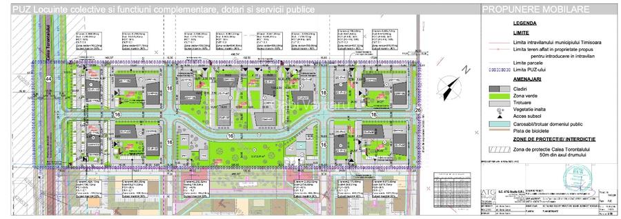Teren ptr blocuri, cu PUZ aprobat, HCL 374/2026, zona Nord, C. Torontalului - 9