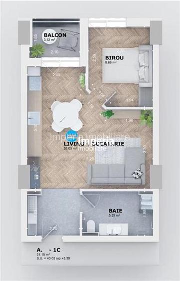 Apartament Nou cu 1 camera Ciric lac Venetia - 10