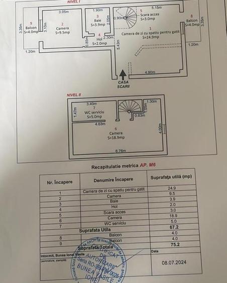 Apartament la mansarda in Terezian