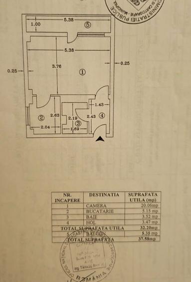 Garsoniera Iancului - 650 m de Metrou Piata Iancului - Comision 0%