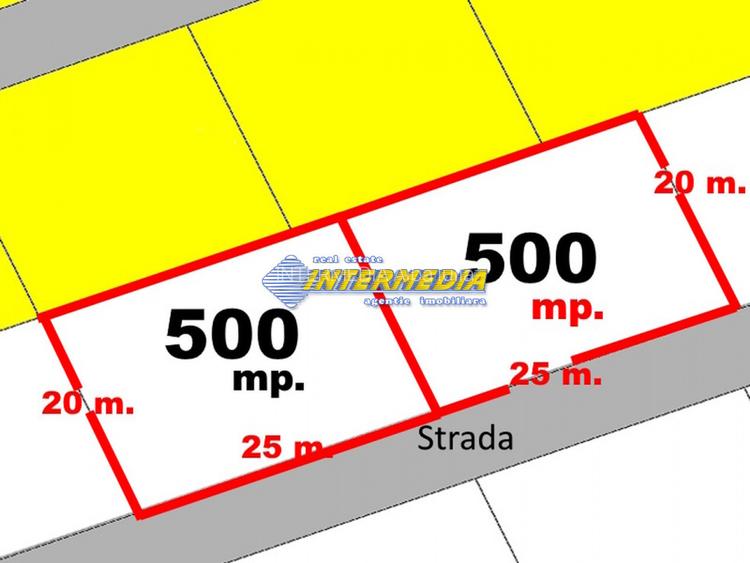 Teren Intravilan 500 mp Alba Micesti 25 x 20 Apa Gaz Curent Canalizare langa - 5