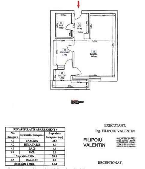 Garsonieră 43mp+curte 27mp Bucătărie închisă Politehnica Regie AN 2022 - 27