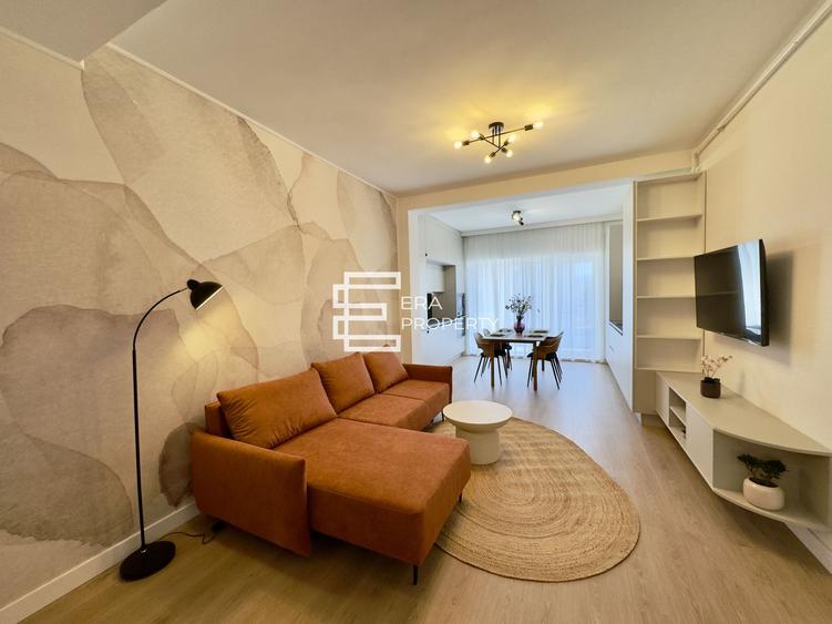 Apartament 2 camere mobilat, terasă sudică, disponibil imediat | Comision 0%