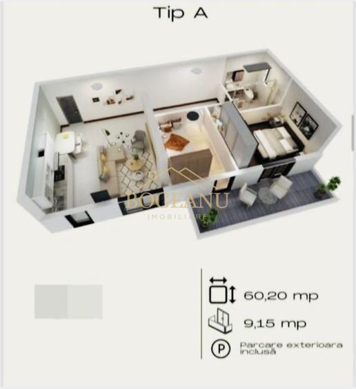 BG103-Apartament 3 camere,Bloc Nou,Parcare,Terasa-Torontalului