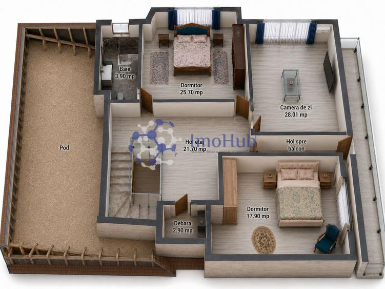 Vila deosebita, 420 mp, 7 camere, teren 1500 mp, Rediu - Eos