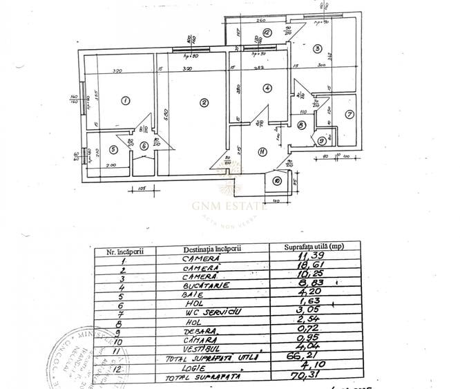 3 Camere Centrala Proprie An constructie 1983 Zona Gorjului - 11