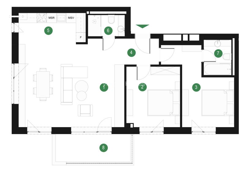 Ultimele 3 unități! 3 camere Olga Gudynn - Pădurea Băneasa - zona Pipera - 1