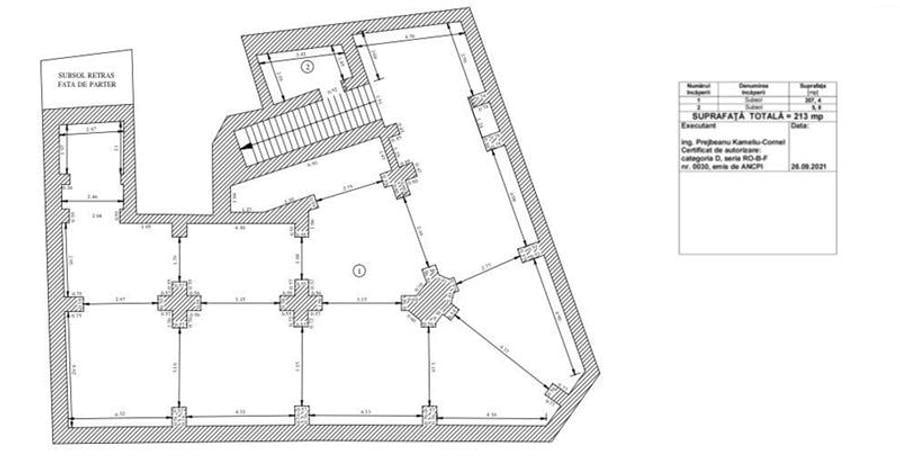 Universitate, spatiu comercial 945 mp