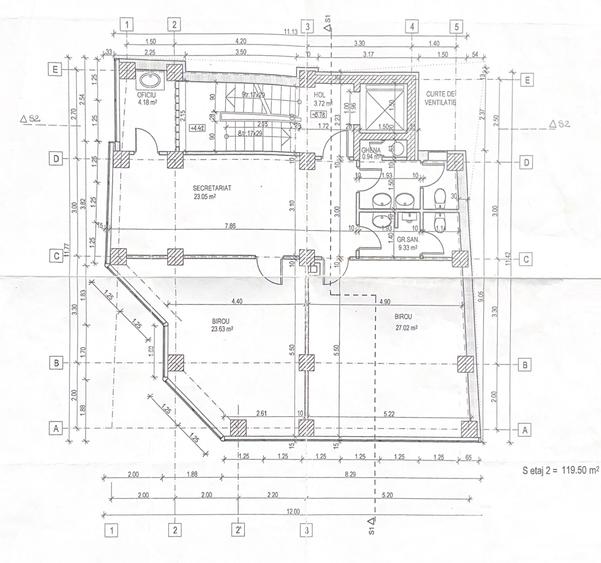 Inchiriere spatiu de birouri 4 camere 120mp Spitalul Militar Sala Radio Berzei