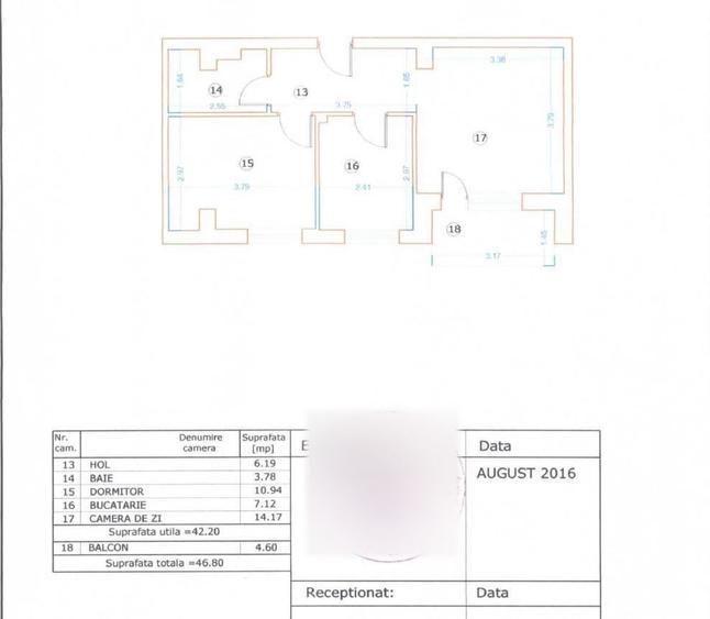 🏢 Vânzare apartament 2 camere | Titan (Auchan) | Decomandat - 13