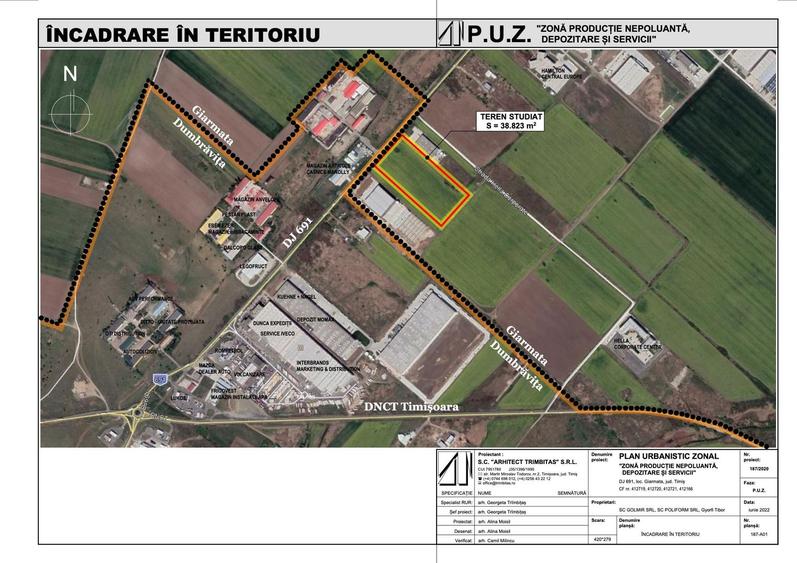 Parcele Industriale DN691 Giarmata | Utilități Incluse