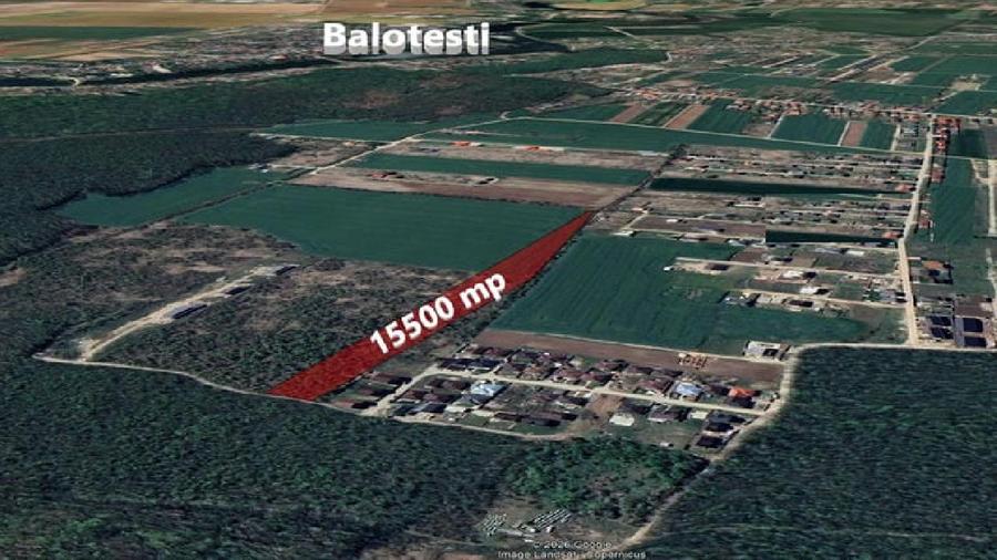 BALOTESTI, Teren intravilan -15.500 MP