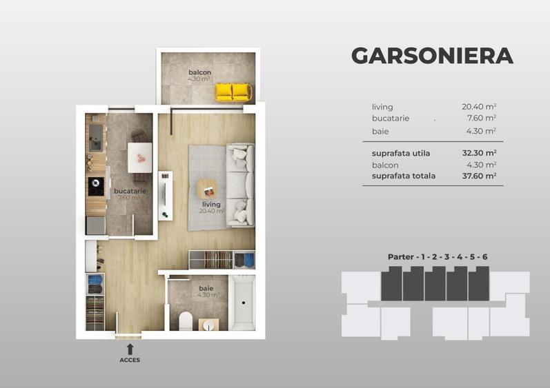 Berceni-Aparatorii Patriei- Garsoniera decomandata-PROMOTIE-TVA 21% INCLUS