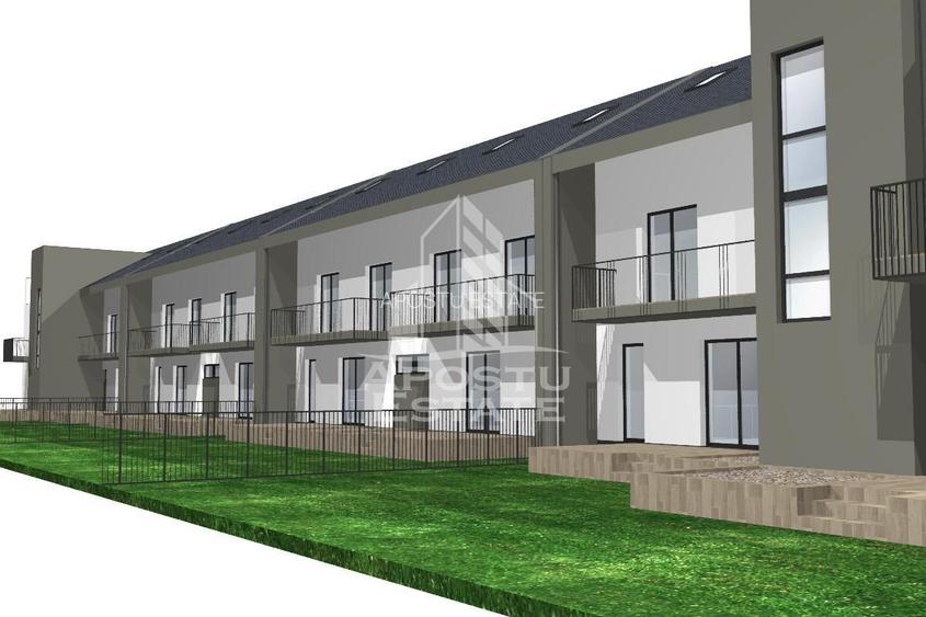 Casa și suprafața generoasă în complex de case înșiruite