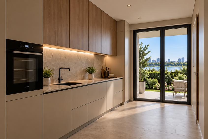 Apartament 2 camere cu grădină | Vedere Lacul Plumbuita | Nord București
