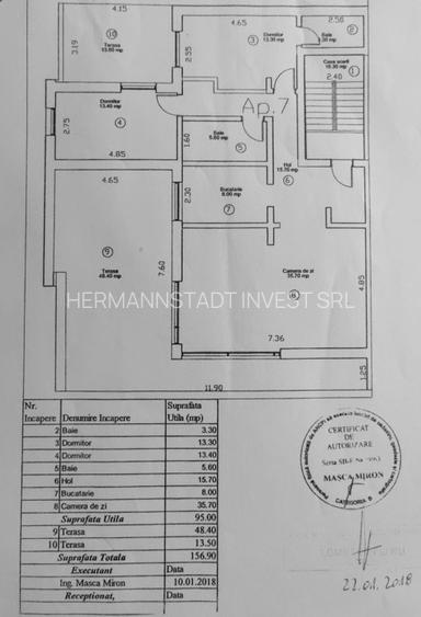 Penthouse Modern - Selimbar - 2 Terase - 12