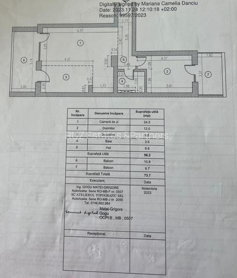 Apartament 2 Camere | Parcare inclusa  | 2 Terase | Prima Vista - 4
