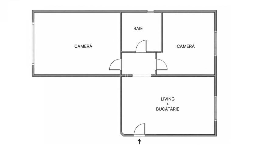 2 camere decomandat | 53 mp utili | Zona Lacul Rosu - Mărăști | Comision 0! - 5