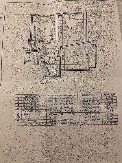 Apartament 60,15 mp - Romana - Ultracentral - 9