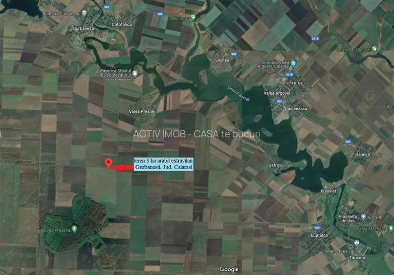 Vând teren arabil (3 ha) în Gurbănești, jud. Călăr - 5