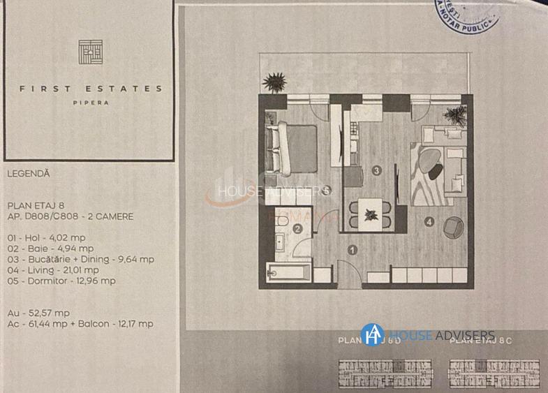 Vanzare  Apartament 2 Camere First Estates Pipera I - 10