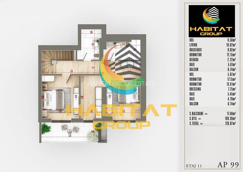 Apartament 4 camere duplex zona Pallady - 2