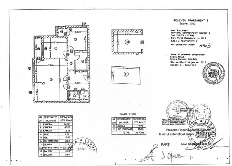 Apartament 3 camere de vanzare- bloc mic- zona Herastrau - 20