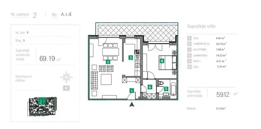 Apartament Lux 2 Camere Sisesti I Vedere Lac I Metrou - 13