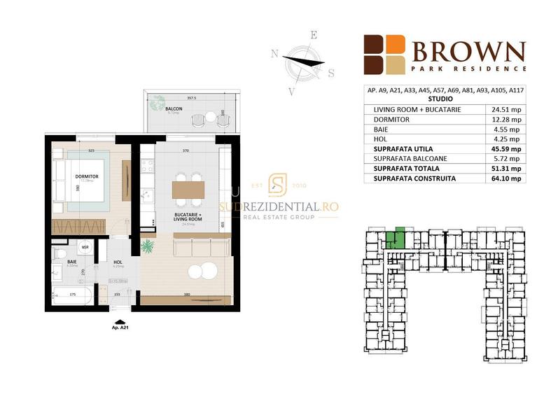 Studio modern de vanzare, zona Metalurgiei, 2 camere, Comision 0% - 1