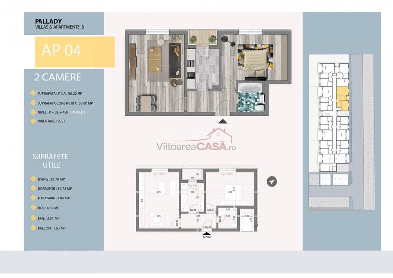 2 Camere - Pallady - Direct dezvoltator - 2