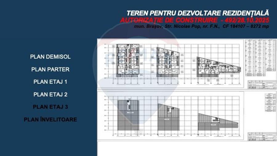Teren dezvoltare rezidențială 8,272mp Brasov/AUTORIZATIE DE CONSTRUIRE - 6